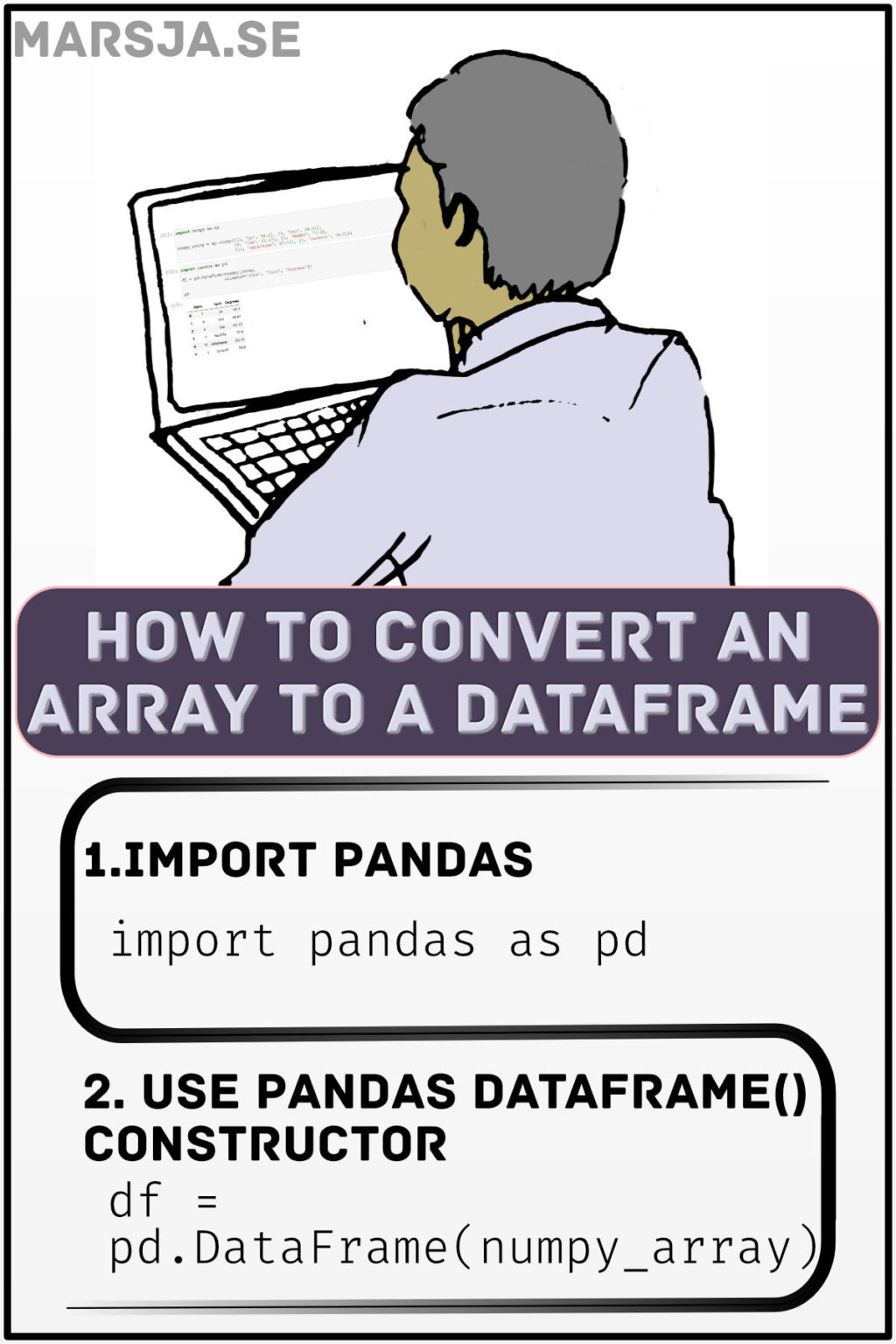 How To Convert A NumPy Array To Pandas Dataframe 3 Examples