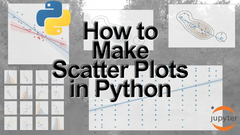 make a scatter plot python