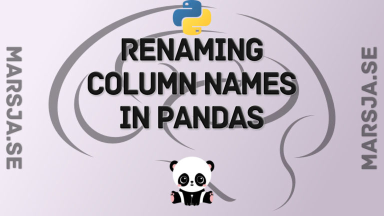 rename index pandas