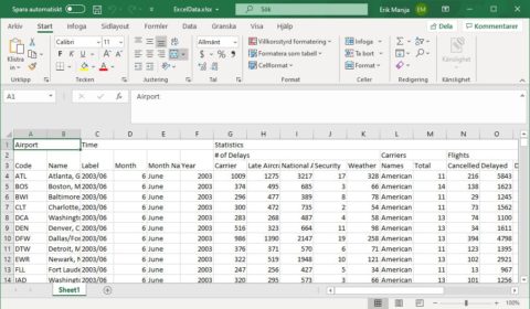 open json file in excel