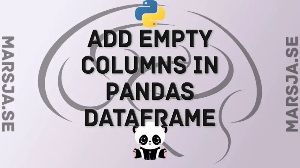 how-to-add-empty-columns-to-dataframe-with-pandas-erik-marsja